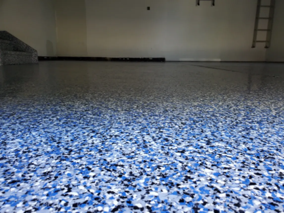 Orbit flake epoxy garage floor