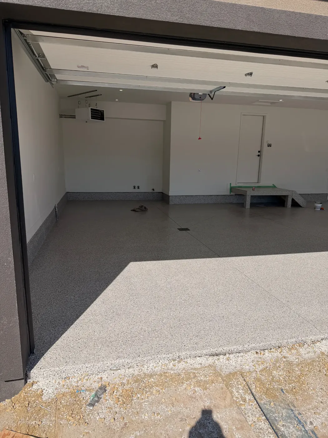 Cabin Fever flake epoxy garage floor